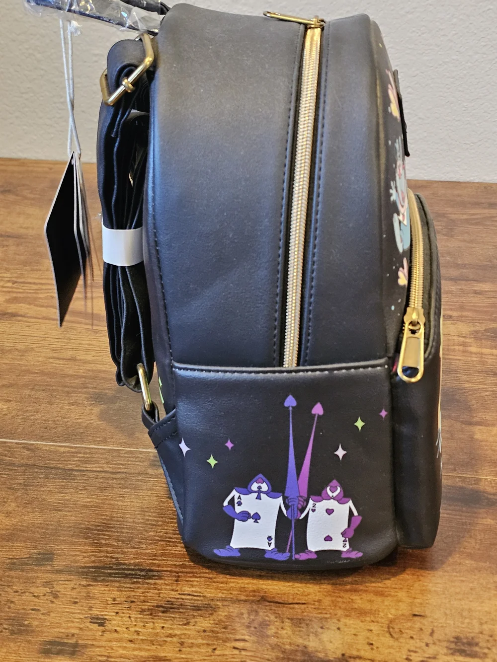 NWT 2023 Loungefly Disney Alice In Wonderland Glow In The Dark Mini Backpack